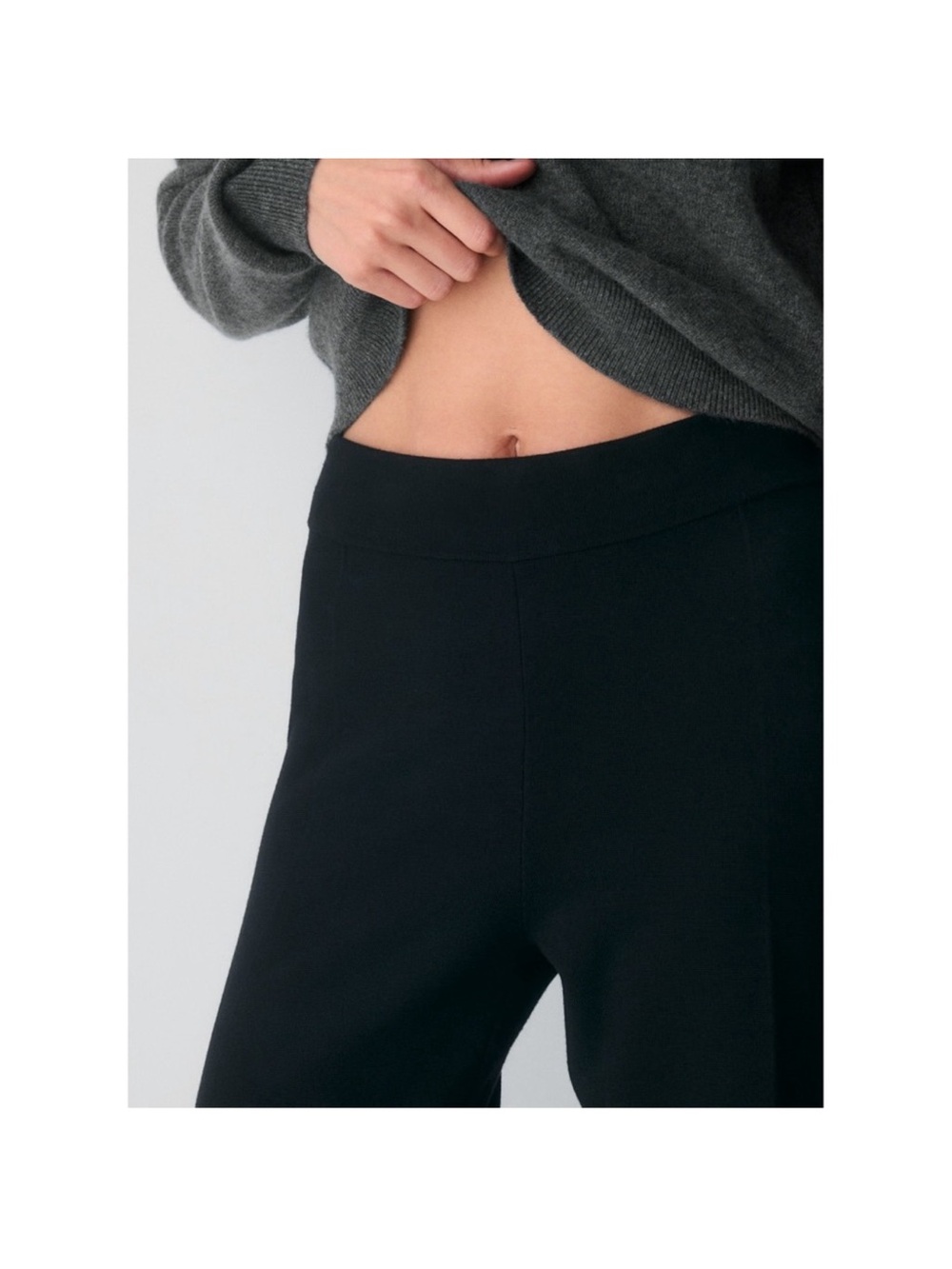 Wilfred free Aritzia black knit pants - Picture 3 of 6